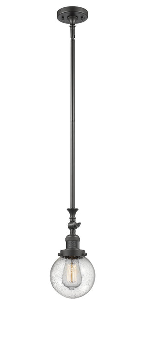 Innovations 206-OB-G204-6 One Light Mini Pendant, Oil Rubbed Bronze