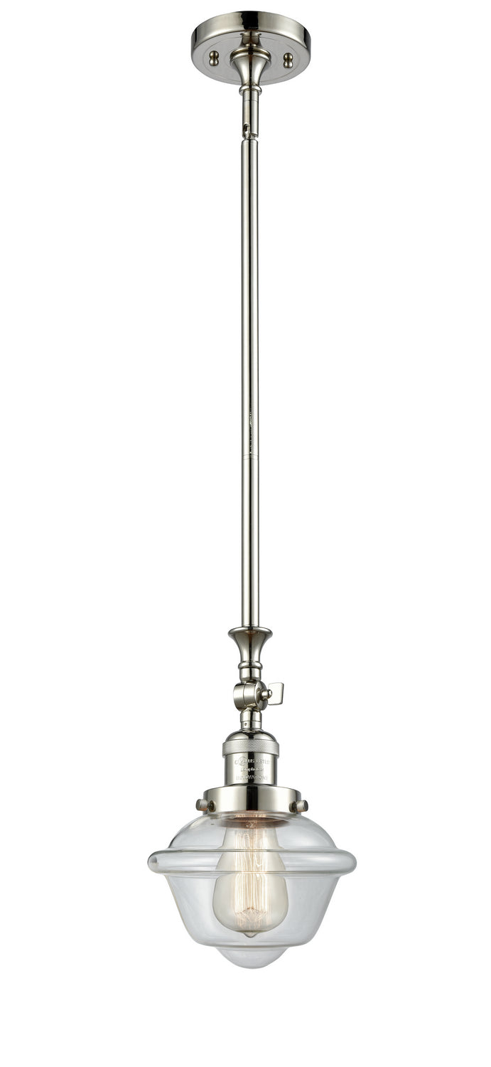 Innovations 206-PN-G532 One Light Mini Pendant, Polished Nickel