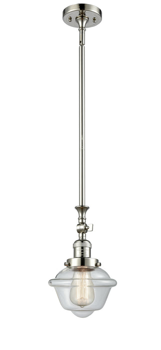 Innovations 206-PN-G532 One Light Mini Pendant, Polished Nickel