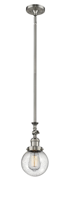 Innovations 206-SN-G204-6-LED LED Mini Pendant, Brushed Satin Nickel