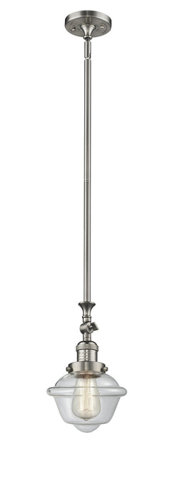 Innovations 206-SN-G532 One Light Mini Pendant, Brushed Satin Nickel