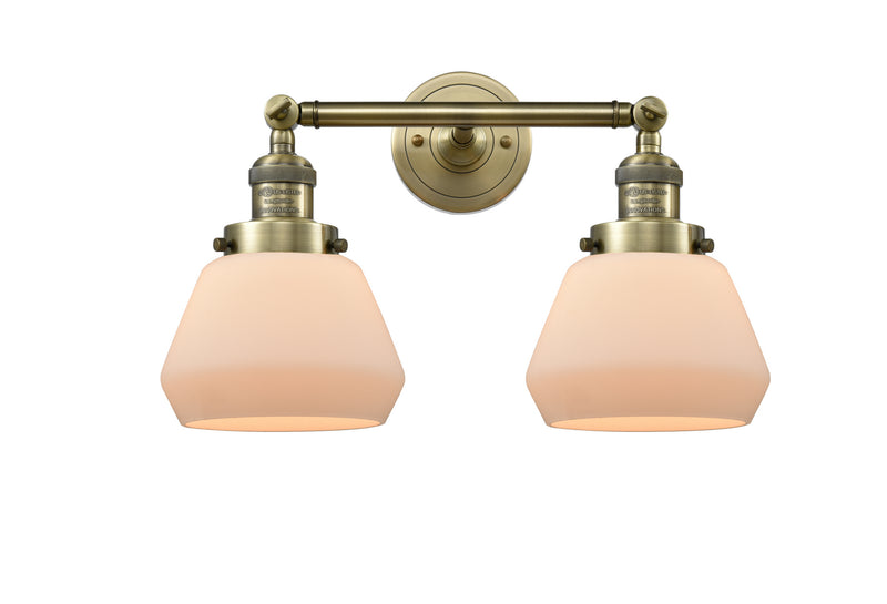 Innovations 208-AB-G171 Two Light Bath Vanity, Antique Brass