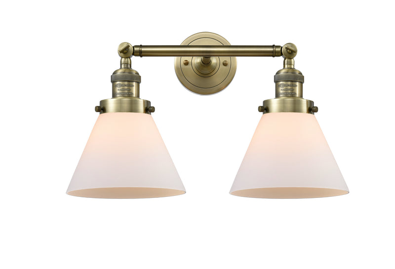 Innovations 208-AB-G41 Two Light Bath Vanity, Antique Brass