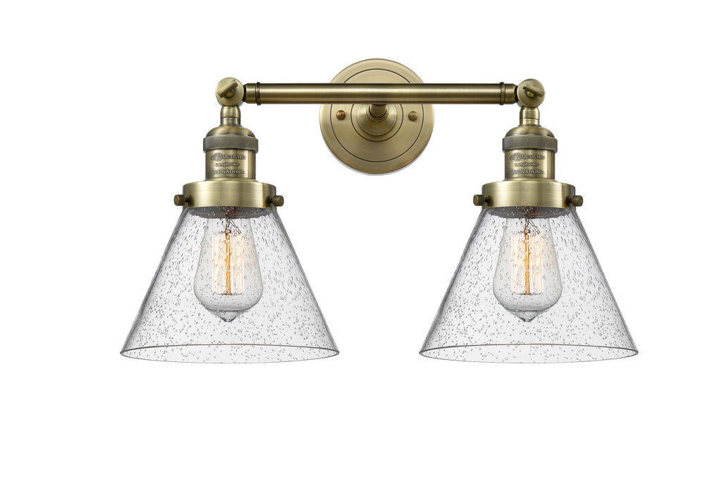 Innovations 208-AB-G44-LED LED Bath Vanity, Antique Brass