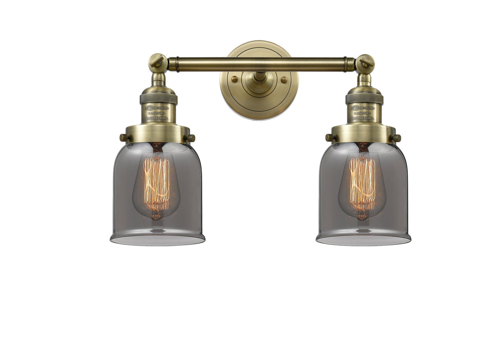Innovations 208-AB-G53 Two Light Bath Vanity, Antique Brass