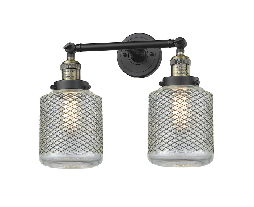 Innovations 208-BAB-G262 Two Light Bath Vanity, Black Antique Brass