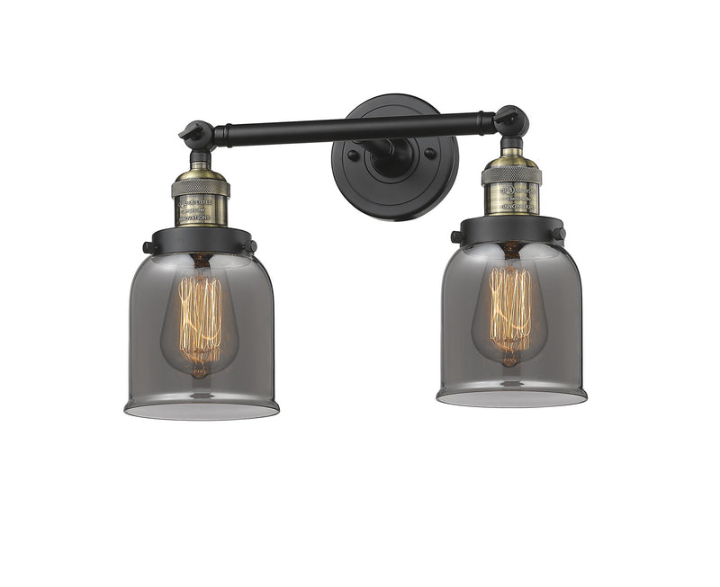 Innovations 208-BAB-G53 Two Light Bath Vanity, Black Antique Brass