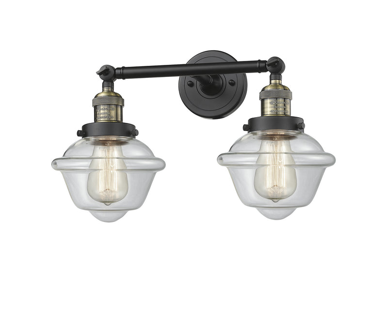 Innovations 208-BAB-G532 Two Light Bath Vanity, Black Antique Brass