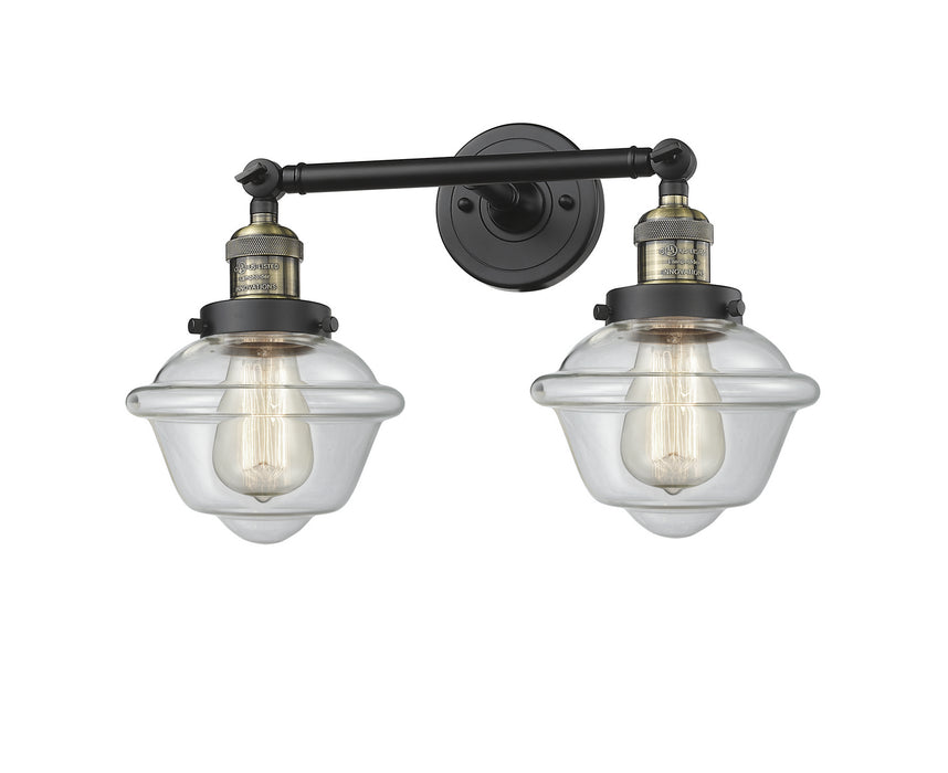Innovations 208-BAB-G532 Two Light Bath Vanity, Black Antique Brass