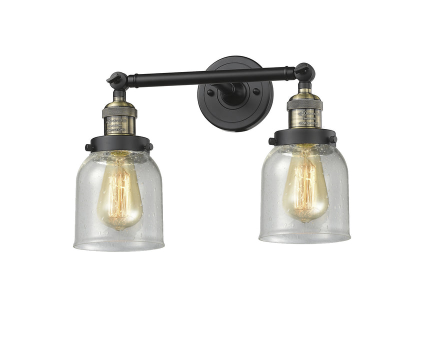 Innovations 208-BAB-G54 Two Light Bath Vanity, Black Antique Brass