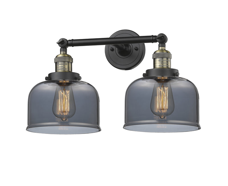 Innovations 208-BAB-G73 Two Light Bath Vanity, Black Antique Brass