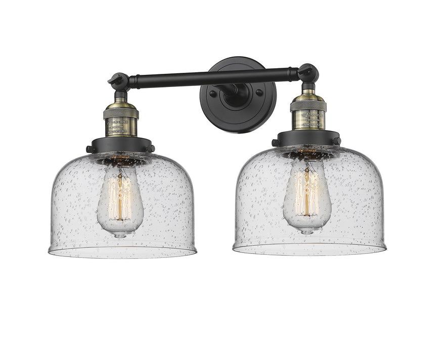 Innovations 208-BAB-G74 Two Light Bath Vanity, Black Antique Brass