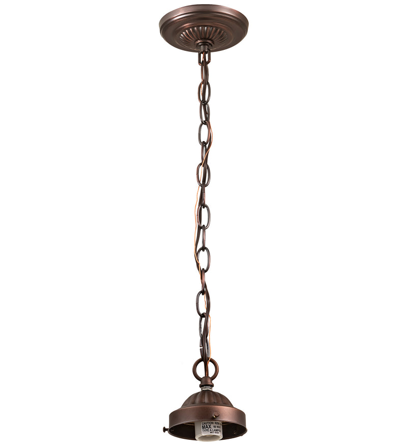 Meyda Tiffany 12009 One Light Pendant Hardware, Mahogany Bronze