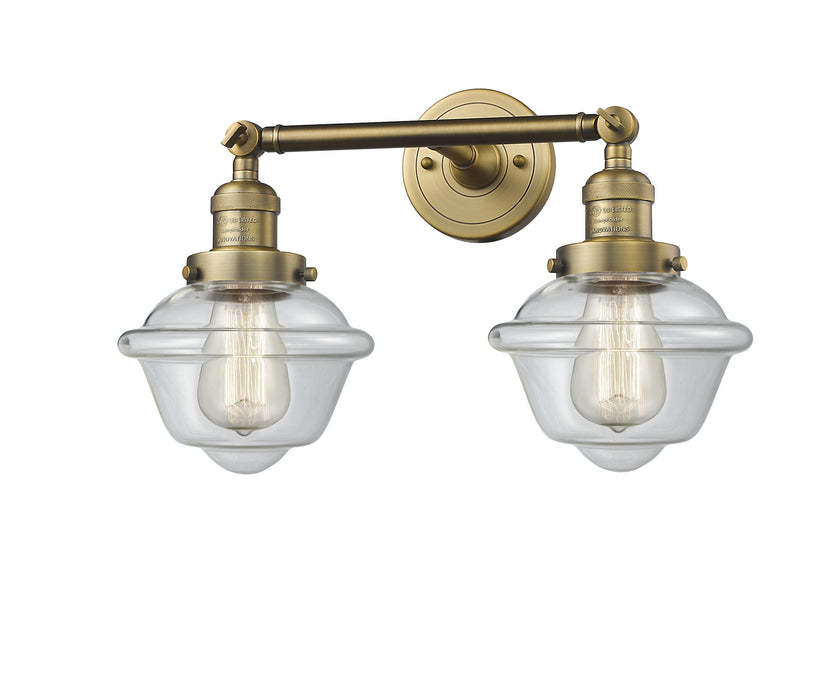 Innovations 208-BB-G532 Two Light Bath Vanity, Brushed Brass