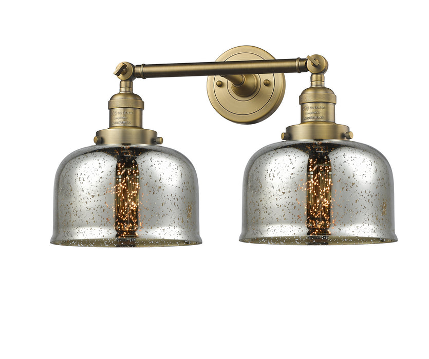 Innovations 208-BB-G78 Two Light Bath Vanity, Brushed Brass