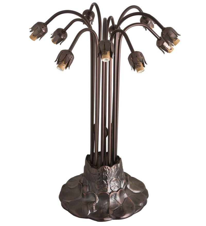 Meyda Tiffany 15535 Ten Light Lamp Base And Fixture Hardware, Mahogany Bronze