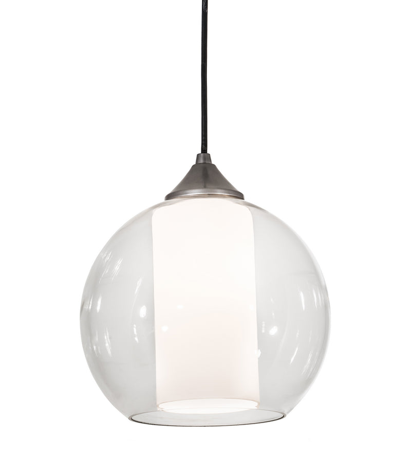 Meyda Tiffany 189216 One Light Pendant, Brushed Nickel