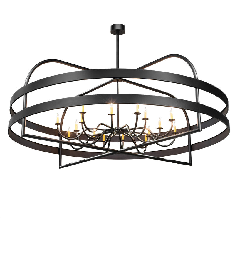 Meyda Tiffany 189467 LED Chandelier, Textured Black