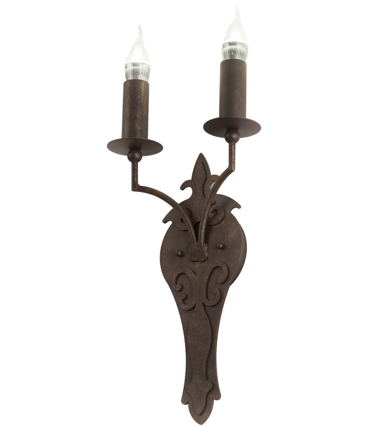 Meyda Tiffany 195109 LED Wall Sconce, Gilded Tobacco