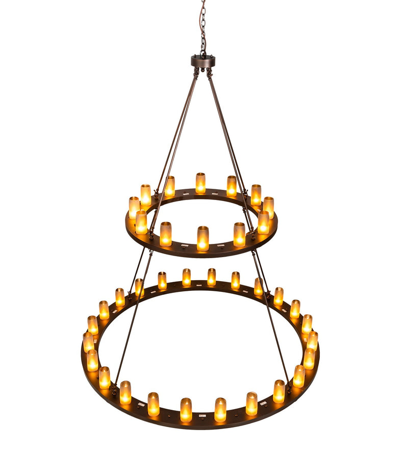 Meyda Tiffany 195244 36 Light Chandelier, Mahogany Bronze