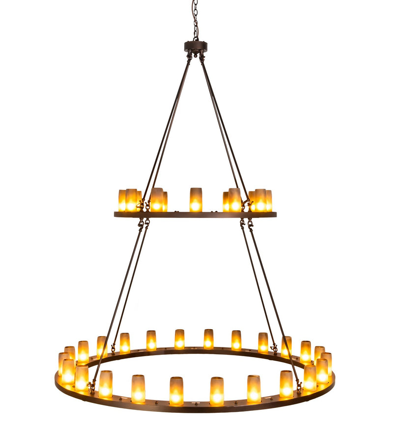 Meyda Tiffany 195244 36 Light Chandelier, Mahogany Bronze