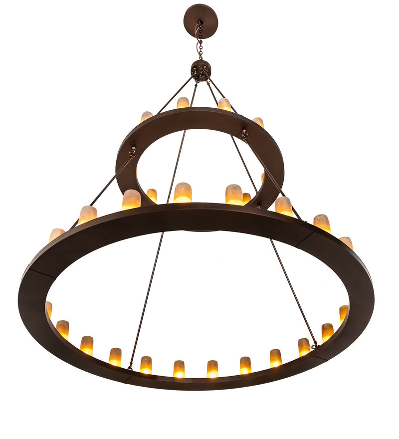Meyda Tiffany 195244 36 Light Chandelier, Mahogany Bronze