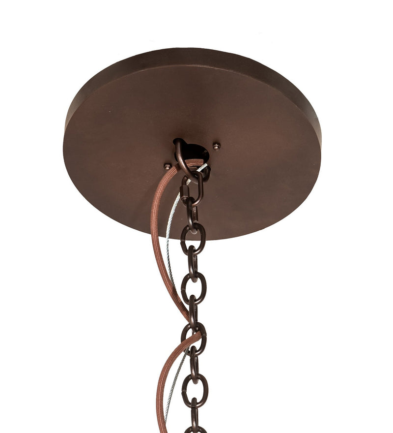 Meyda Tiffany 195244 36 Light Chandelier, Mahogany Bronze
