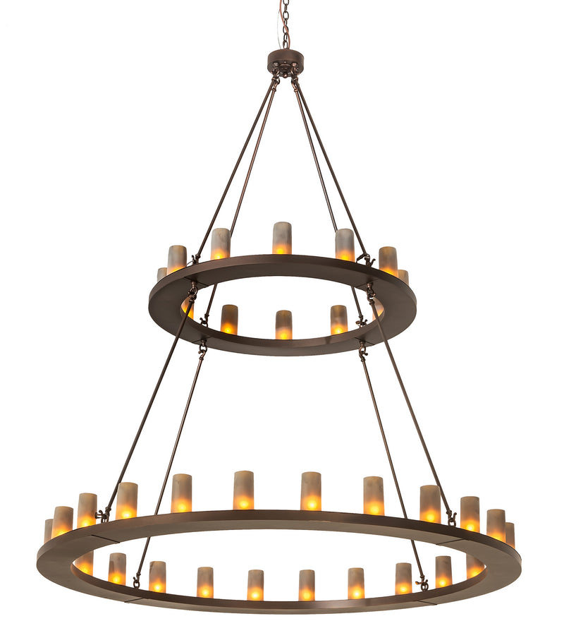 Meyda Tiffany 195244 36 Light Chandelier, Mahogany Bronze