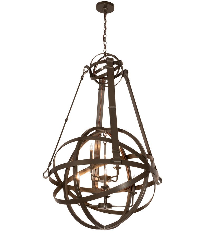 Meyda Tiffany 196041 LED Chandelier, Timeless Bronze