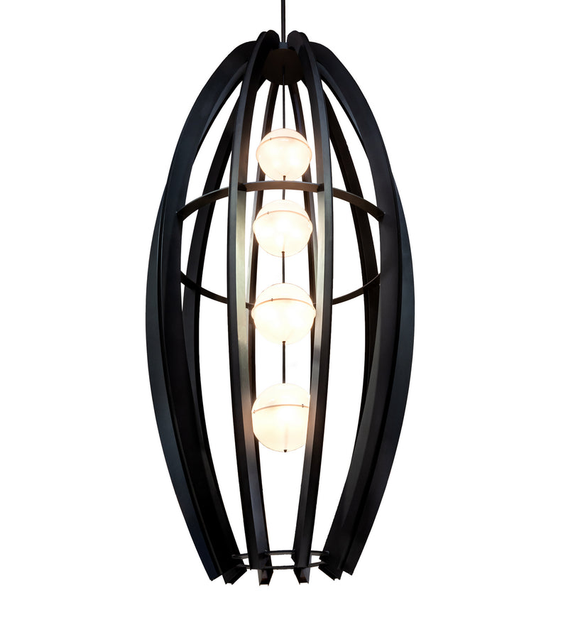 Meyda Tiffany 196824 LED Pendant, Black Textured