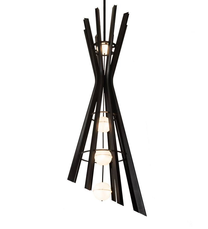 Meyda Tiffany 196825 LED Pendant, Textured Black