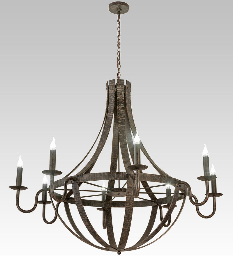 Meyda Tiffany 197212 Eight Light Chandelier, Coffee Bean