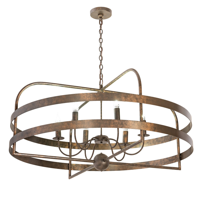 Meyda Tiffany 197214 LED Chandelier, Gilded Tobacco