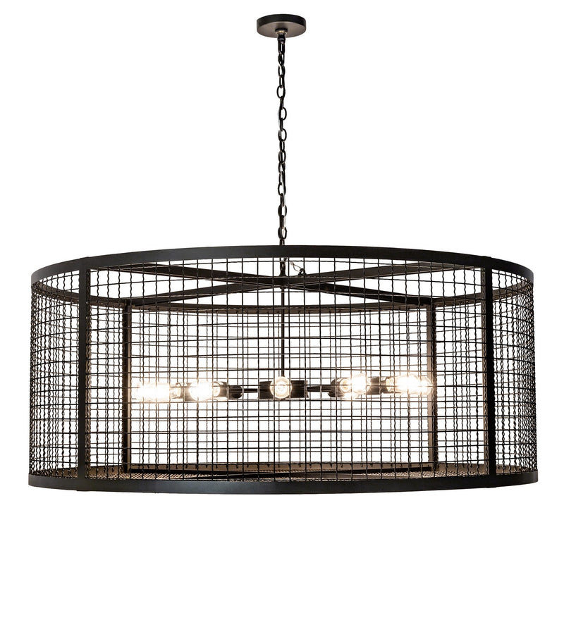 Meyda Tiffany 197674 12 Light Pendant, Textured Black