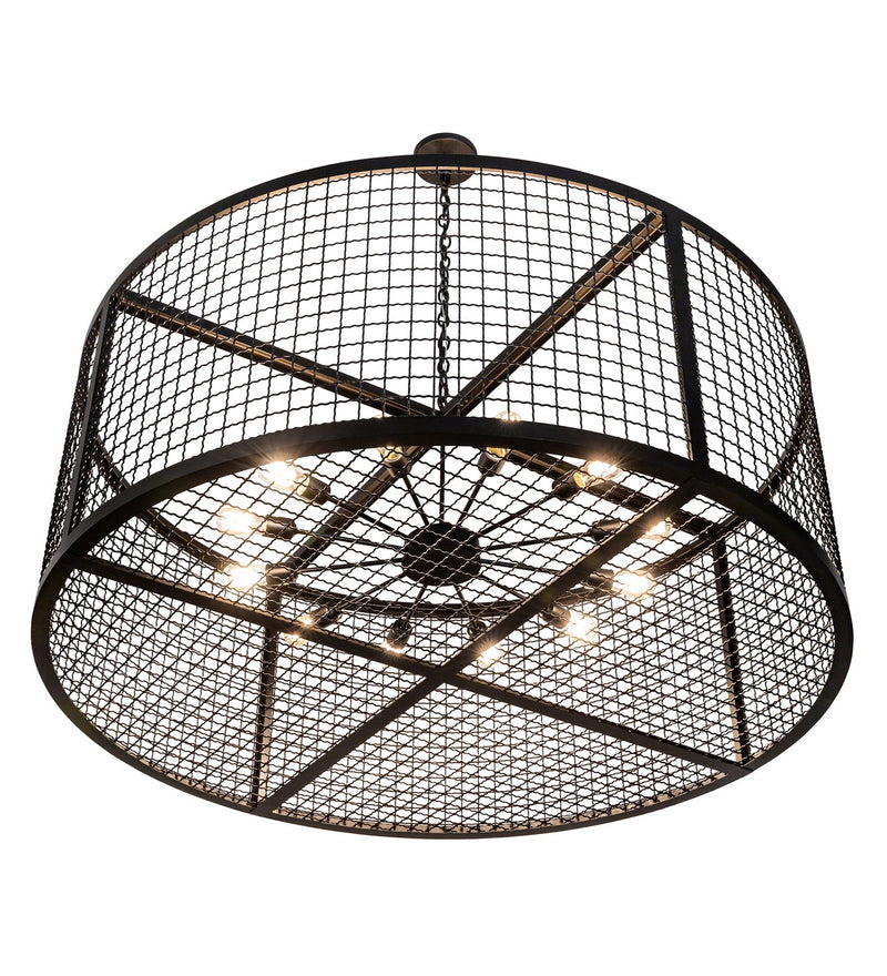 Meyda Tiffany 197674 12 Light Pendant, Textured Black