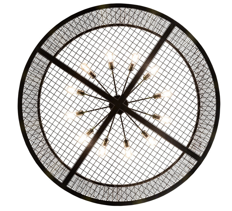 Meyda Tiffany 197674 12 Light Pendant, Textured Black