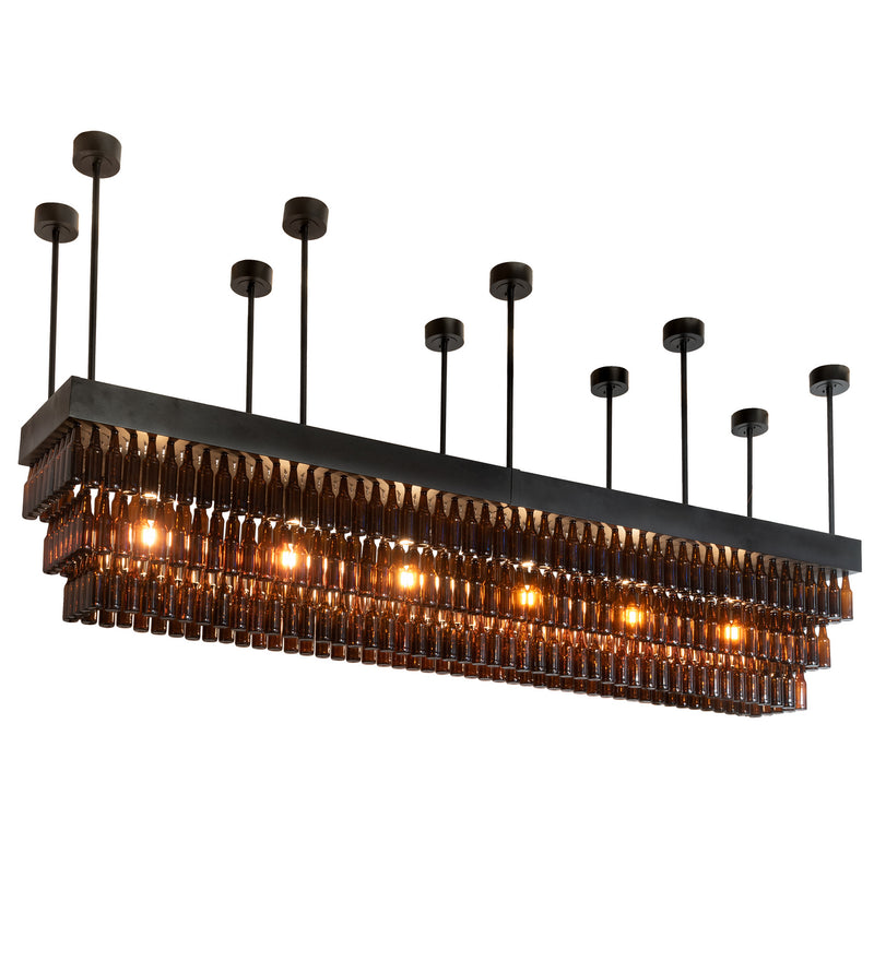 Meyda Tiffany 198947 Six Light Chandelier, Textured Black