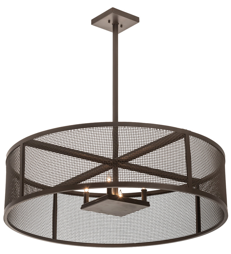 Meyda Tiffany 199482 Four Light Pendant, Bronze