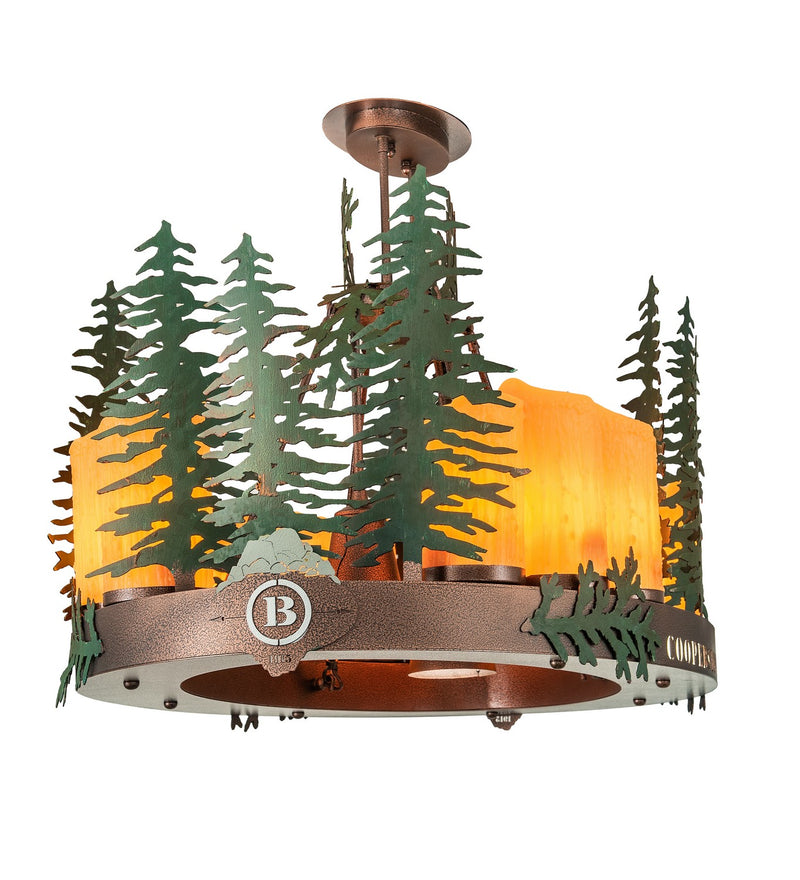 Meyda Tiffany 199566 12 Light Chandelier, New Copper Vein/Hand Paint