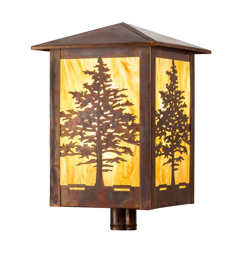 Meyda Tiffany 199846 One Light Post Mount, Vintage Copper