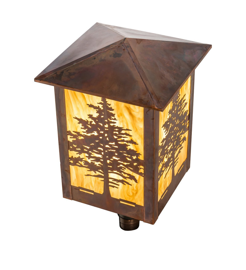 Meyda Tiffany 199846 One Light Post Mount, Vintage Copper