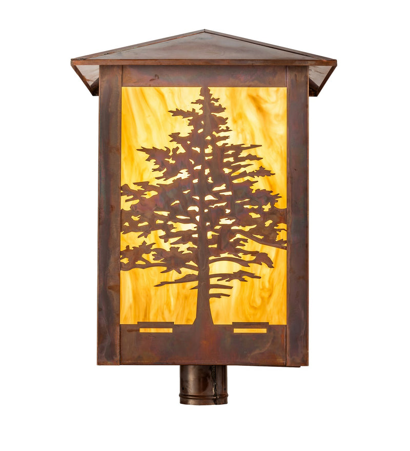Meyda Tiffany 199846 One Light Post Mount, Vintage Copper