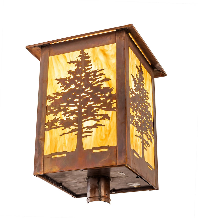 Meyda Tiffany 199846 One Light Post Mount, Vintage Copper