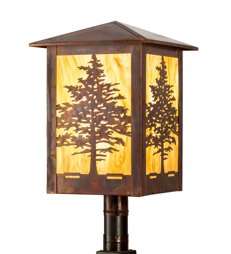 Meyda Tiffany 199846 One Light Post Mount, Vintage Copper