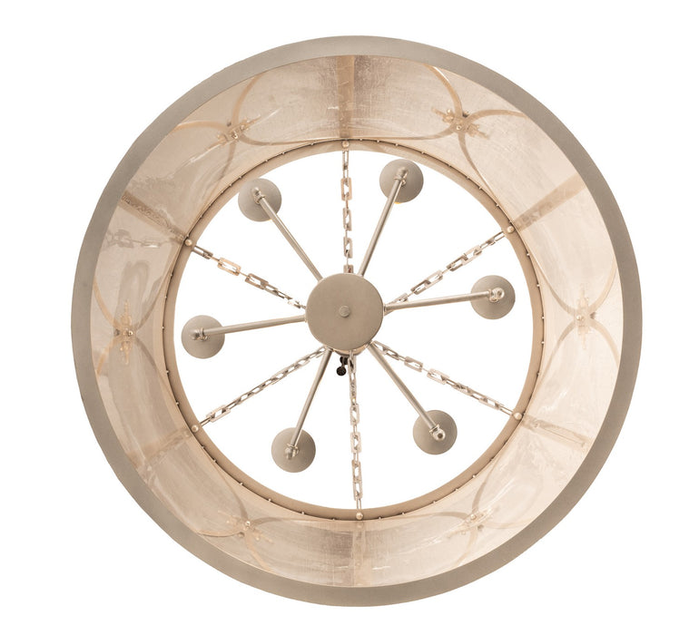 Meyda Tiffany 200430 Six Light Pendant, Light Sandstone
