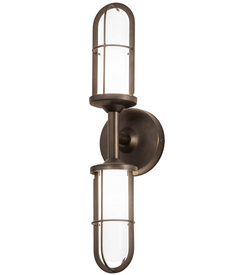 Meyda Tiffany 200671 LED Wall Sconce, Weathered Brass