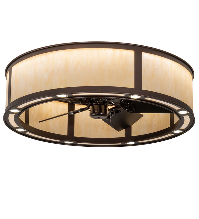 Meyda Tiffany 200967 LED Chandel-Air, Mahogany Bronze