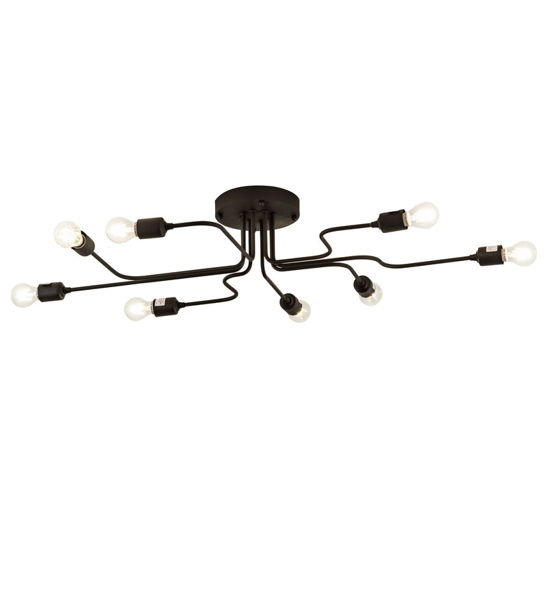 Meyda Tiffany 201059 LED Flushmount, Wrought Iron