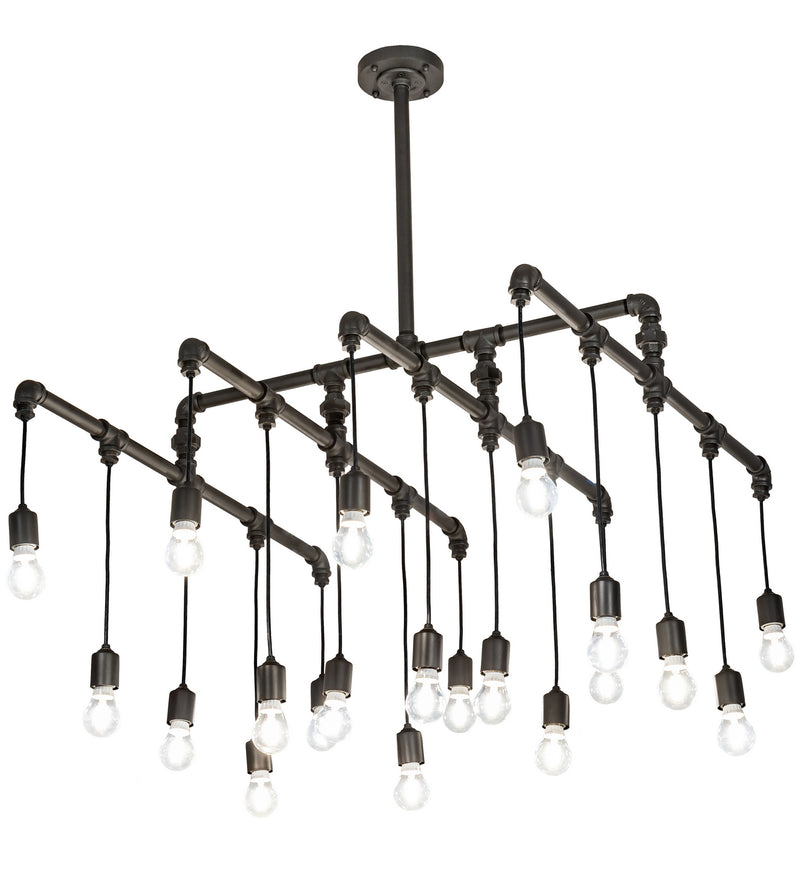 Meyda Tiffany 201071 LED Pendant, Wrought Iron