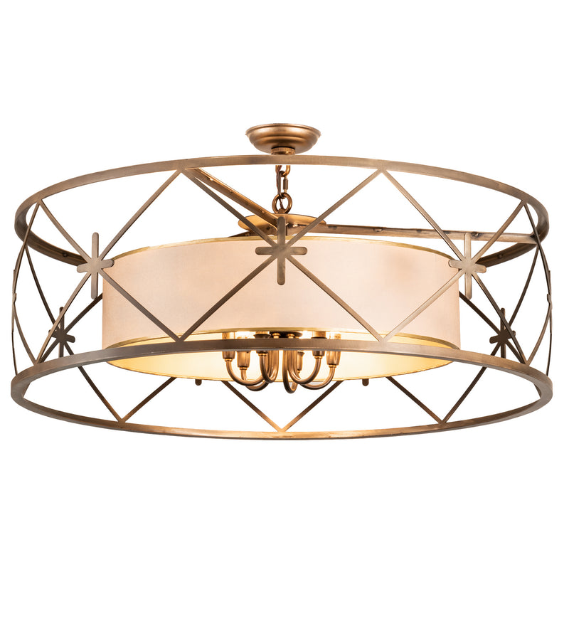 Meyda Tiffany 201258 Six Light Pendant, Antique Copper